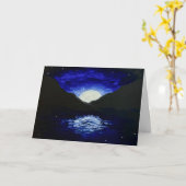 Moonrise Greeting Card Karte (Gelbe Blume)