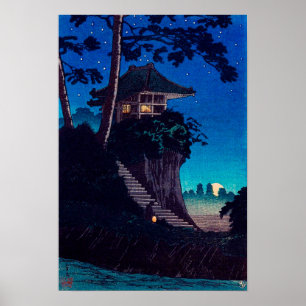 Moonrise in Tokumochi von Takahashi Shotei Poster