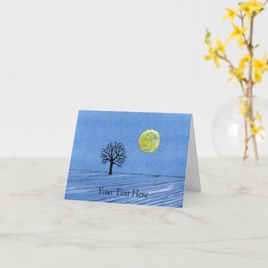 Moonrise Karte (Gelbe Blume)