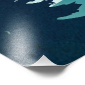 Moonrise Lake Fotodruck (Ecke)