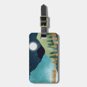 Moonrise Lake Gepäckanhänger (Vorderseite vertikal)