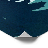 Moonrise Lake Poster (Ecke)