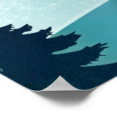 Moonrise Lake Poster (Ecke)
