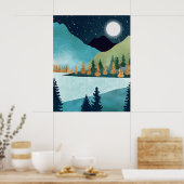 Moonrise Lake Poster (Küche)