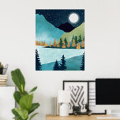 Moonrise Lake Poster (Heimbüro)