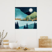 Moonrise Lake Poster (Küche)