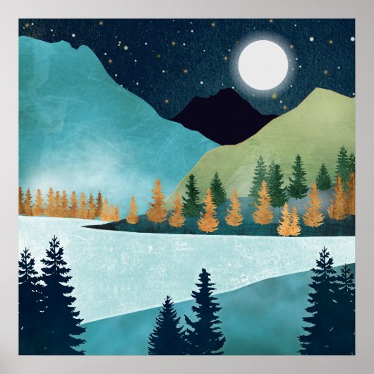 Moonrise Lake Poster (Vorne)