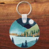 Moonrise Lake Schlüsselanhänger (Vorderseite)