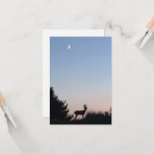 Moonrise Magic Blank Grußkarten Karte (Vorderseite/Rückseite Beispiel)