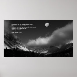Moonrise over Franconia : Chief Seattle Poster