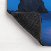Moonrise-Reflektion | Island, Reynisdrangur Mousepad (Ecke)
