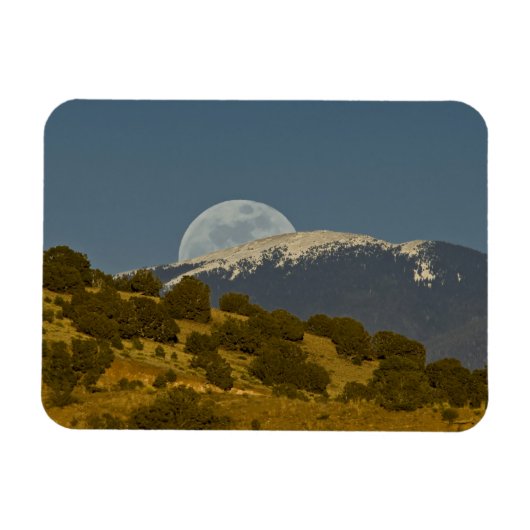 Moonrise über dem Sangre de Cristo, Magnet (Horizontal)