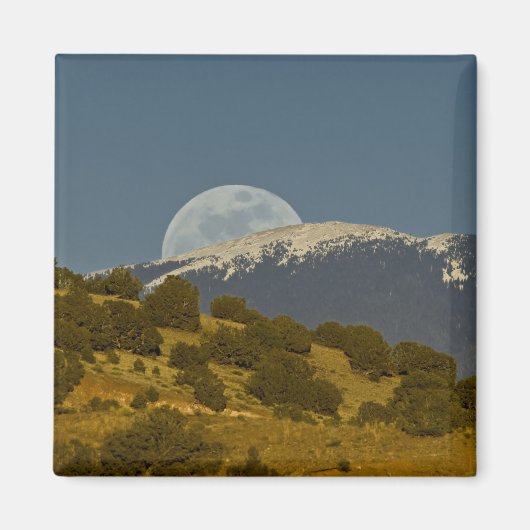 Moonrise über dem Sangre de Cristo, Magnet (Vorne)