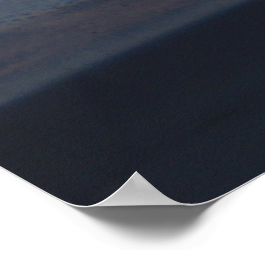 Moonrise über den Atlantik #4705 Print Poster (Ecke)