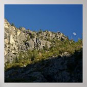 Moonrise über den Kings Canyon Poster (Vorne)