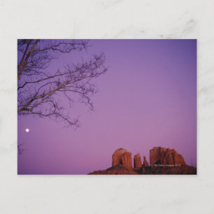 Moonrise über den Oak Creek Canyon Postkarte