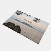 Moonrise über den San Juan Islands Doormat Fußmatte (Schrägansicht)