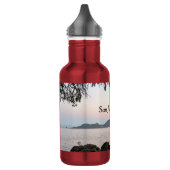 Moonrise über den San Juan Islands Edelstahlflasche (Links)