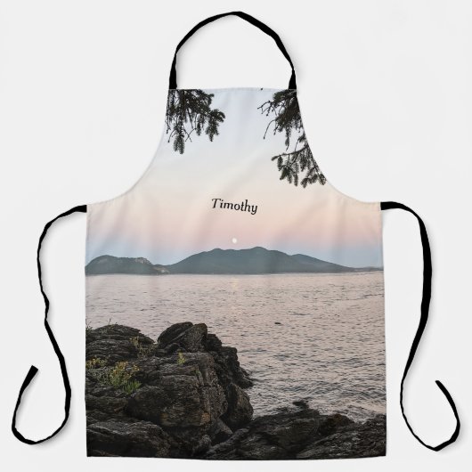 Moonrise über den San Juan Islands Schürze (Vorderseite)