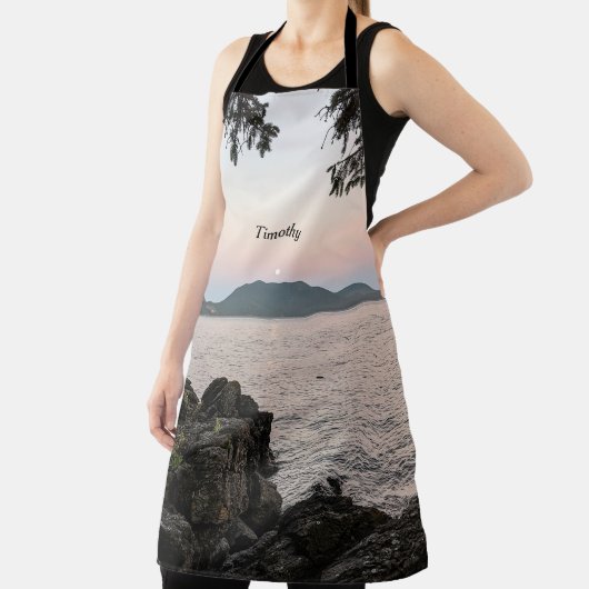 Moonrise über den San Juan Islands Schürze (InSitu)