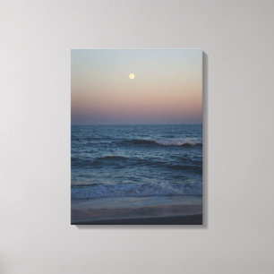 Moonrise über der atlantischen Leinwand #4705