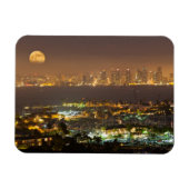 Moonrise über die Skyline von San Diego Magnet (Horizontal)