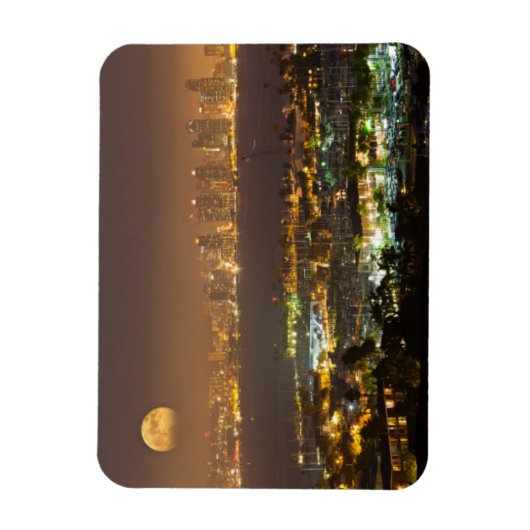 Moonrise über die Skyline von San Diego Magnet (Vertikal)