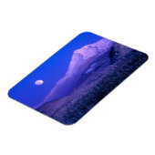 Moonrise über Hood Oregon im Winter Magnet (Linke Seite)