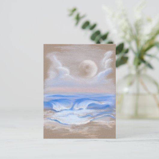 Moonrise über Myrtle Beach Postkarte (Stehend Vorderseite)