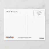 Moonrise über Myrtle Beach Postkarte (Rückseite)