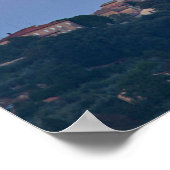 Moonrise über Pienza Poster (Ecke)