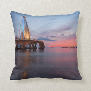 Moonrise und Sonnenuntergang Kissen