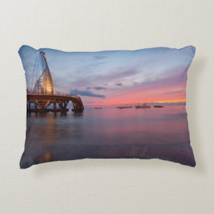 Moonrise und Sonnenuntergang Zierkissen