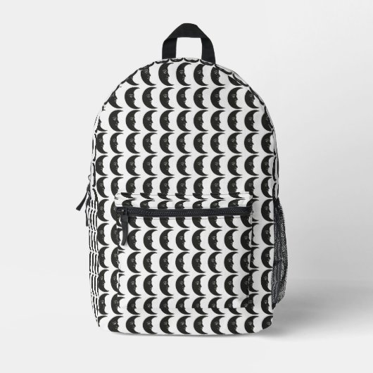 Moons Bedruckter Rucksack (Vorderseite)