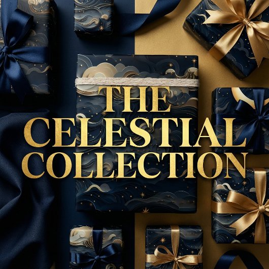 Moon's Journey: 3D Night Sky Design Geschenkpapier