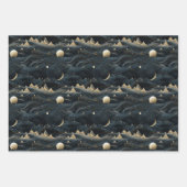 Moon's Journey: 3D Night Sky Design Geschenkpapier Set (Vorderseite 3)