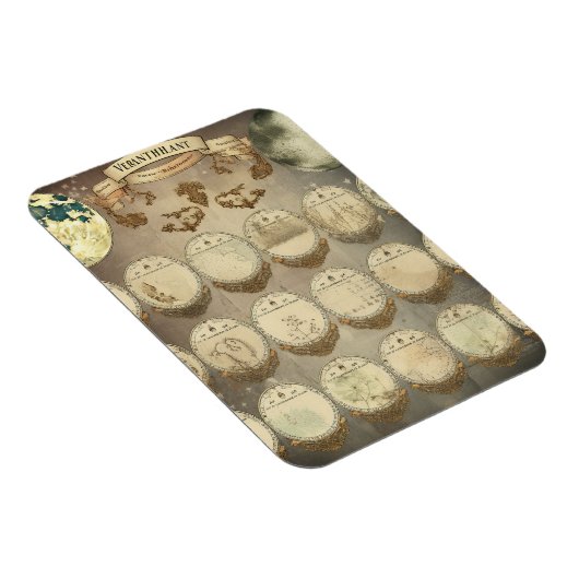 Moon's Mystique - Antiquitätenphasen des Mondes Ca Magnet (Rechte Seite)