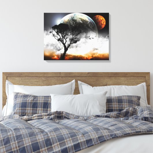 Moons Surreal Fantasy Leinwanddruck (Insitu (Schlafzimmer))