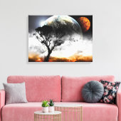 Moons Surreal Fantasy Leinwanddruck (Insitu (Wohnzimmer))