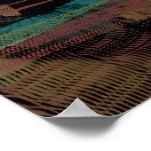 Moonscape am Nachthimmel Poster (Ecke)