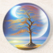 Moonscape bonsai getränkeuntersetzer (Vorne)