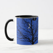 Moonscape in Kobalt Blau und Schwarz Tasse (Links)