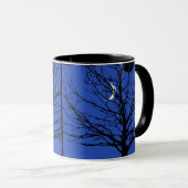 Moonscape in Kobalt Blau und Schwarz Tasse (VorderseiteRechts)