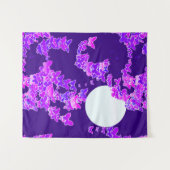 Moonscape wünscht Schmetterlinge, Violet und Tief  Wandteppich (Vorderseite (Horizontal))