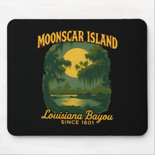 Moonscar Island Retro Cartoon Halloween Zombie Isl Mousepad