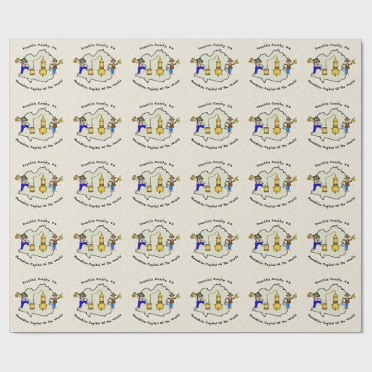 Moonschine-Hauptstadt des World Wrapping Paper Geschenkpapier (Flach)