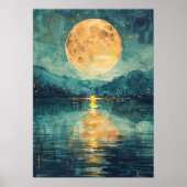 MOONSEE-WASSERFARBE-ILLUSTRATION POSTER (Vorne)
