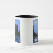 Moonset, Bandon Beach, Oregon. Tasse (Zentrum)