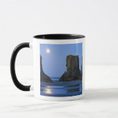 Moonset, Bandon Beach, Oregon. Tasse (Links)