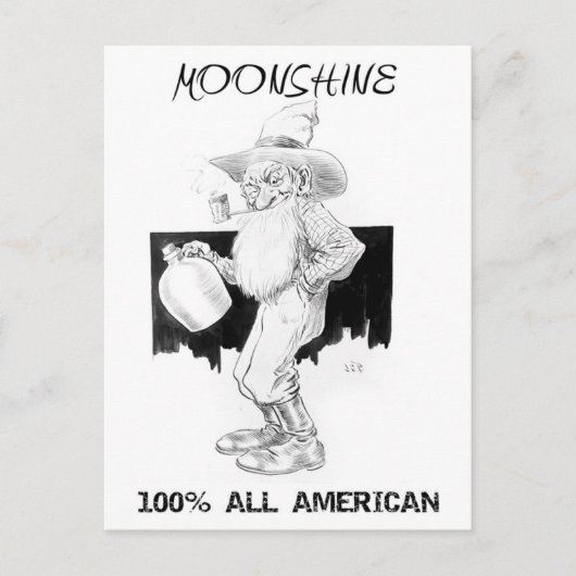 Moonshine - 100% Alle Amerikaner! Postkarte (Vorderseite)